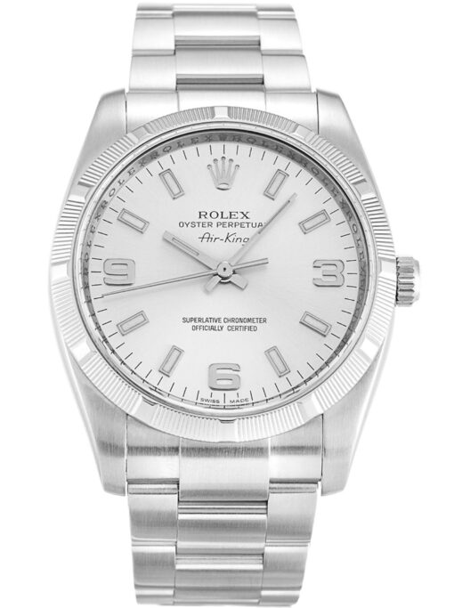 12-1 Rolex Air-King 34mm Silver Dial 114210 Super Clone