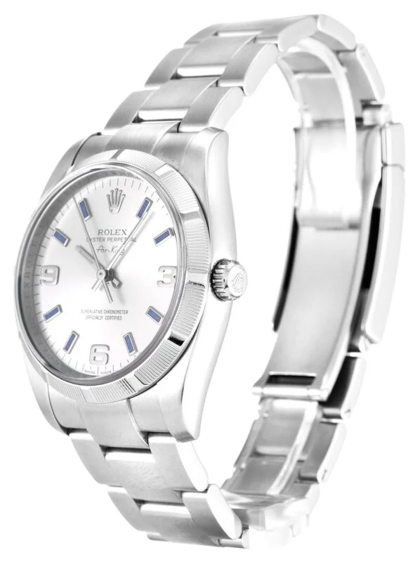1_1-181-598x800-1 Rolex Air-King 34mm Silver Dial 114210-2 Super Clone - Image 2