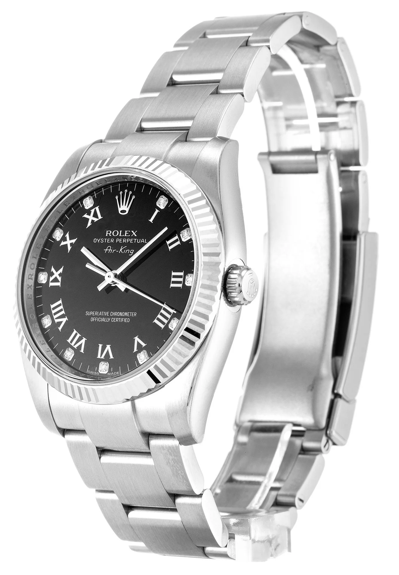 1_1-184 Rolex Air-King 34mm Black Dial 114234 Super Clone - Image 2