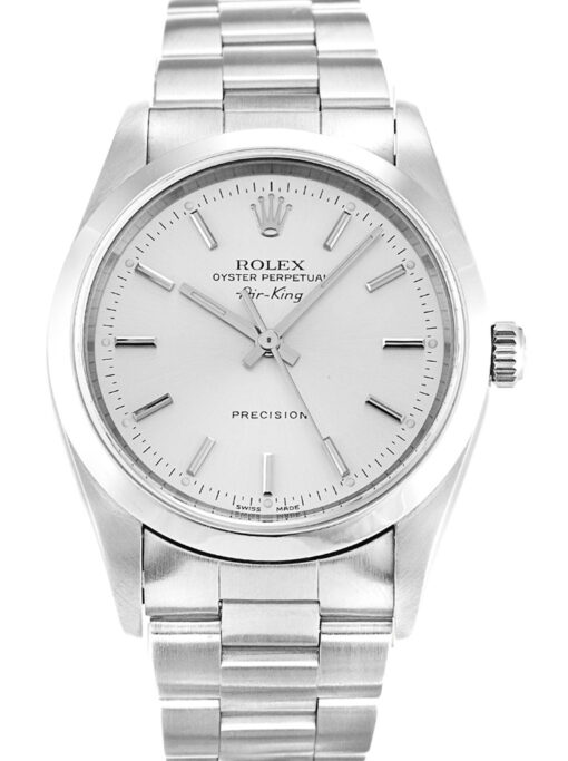 2-1 Rolex Air-King 34mm Silver Dial 14000M Super Clone