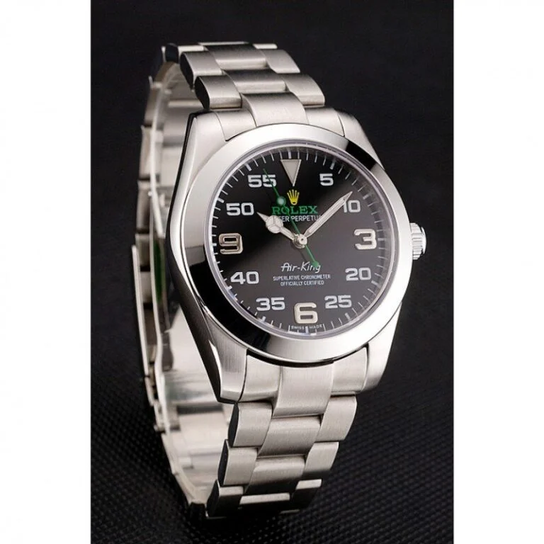 3igknzbkx3s-768x768-1 Rolex Air-King 38mm Black Dial 1454020 Super Clone - Image 2
