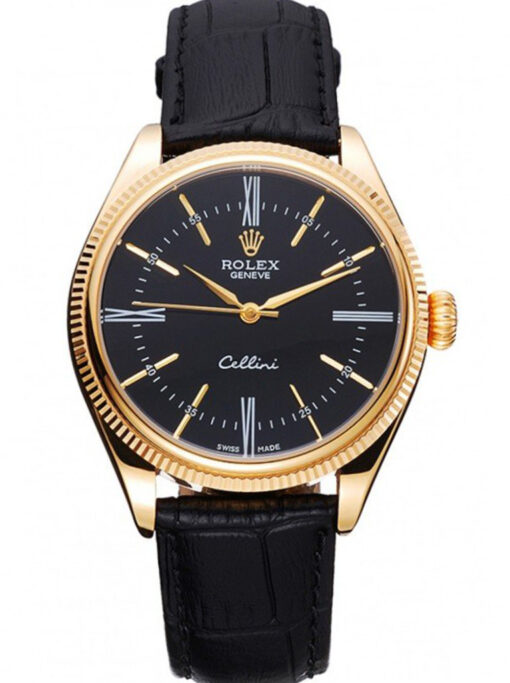 57-1 Rolex Cellini 40mm Black Dial 622832 Super Clone