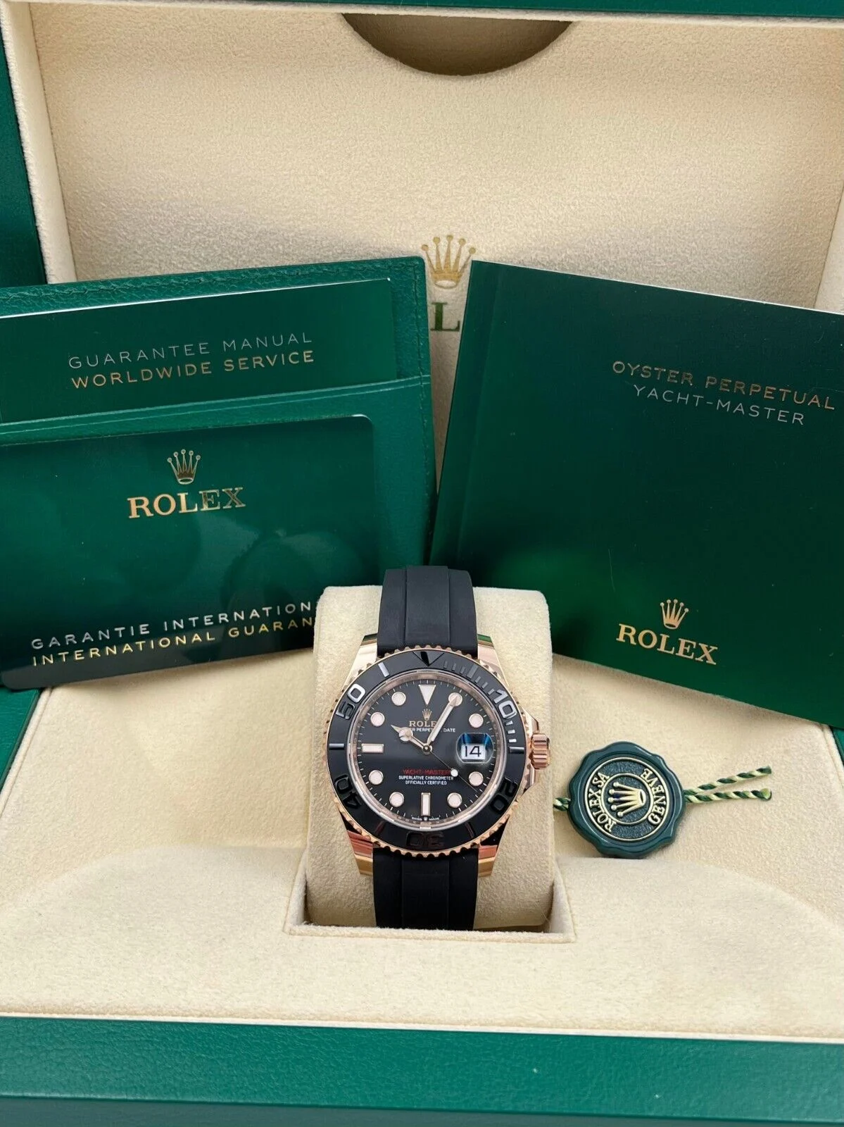 0761bfde-e136-59c5-8362-f9536b01ae42 Yacht-Master 126655 SCF 1:1 Best Edition 3D Black Ceramic Bezel on Black Rubber Strap DD3235 - Image 7