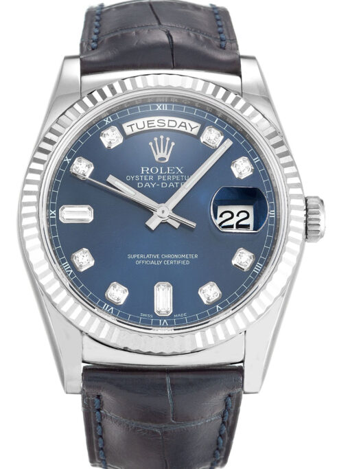 10-4 Rolex Day-Date 36mm Blue Dial 118139 Super Clone - Image 2