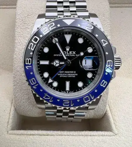 126710BLNRjubileeface1_grande-450x500-1 Rolex GMT-Master II Batman 126710BLNR Super Clone