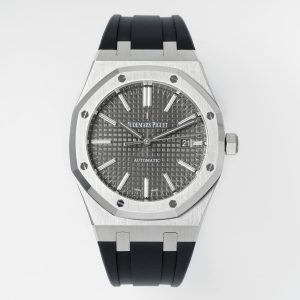 Royal Oak 15400 1:1 Best Edition SS/RU Grey Textured Dial APSF SA3120 Super Clone