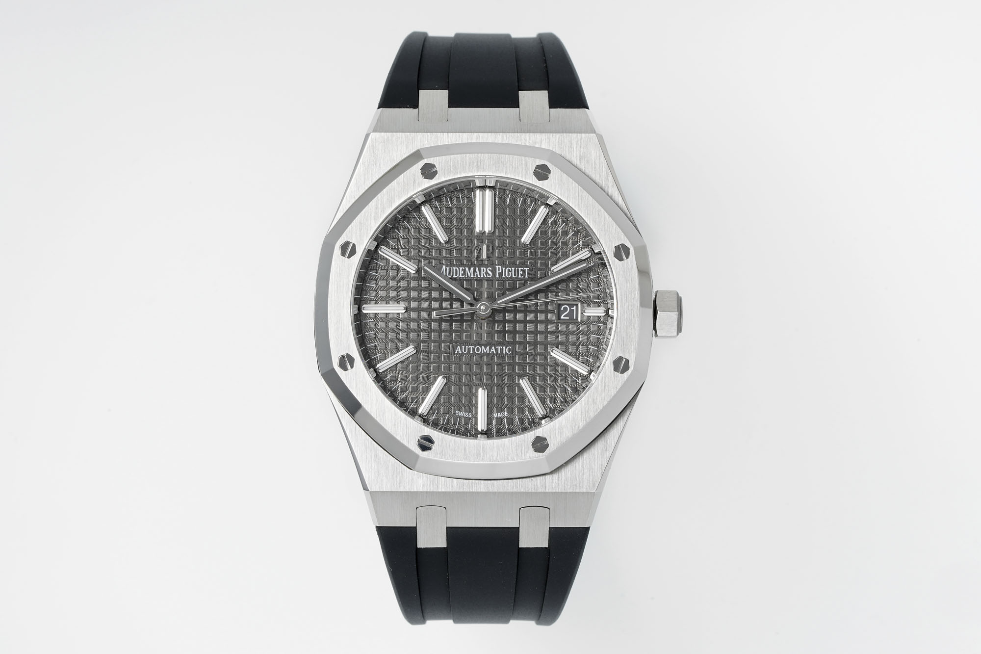 13376053218486929-1 Royal Oak 15400 1:1 Best Edition SS/RU Grey Textured Dial APSF SA3120 Super Clone