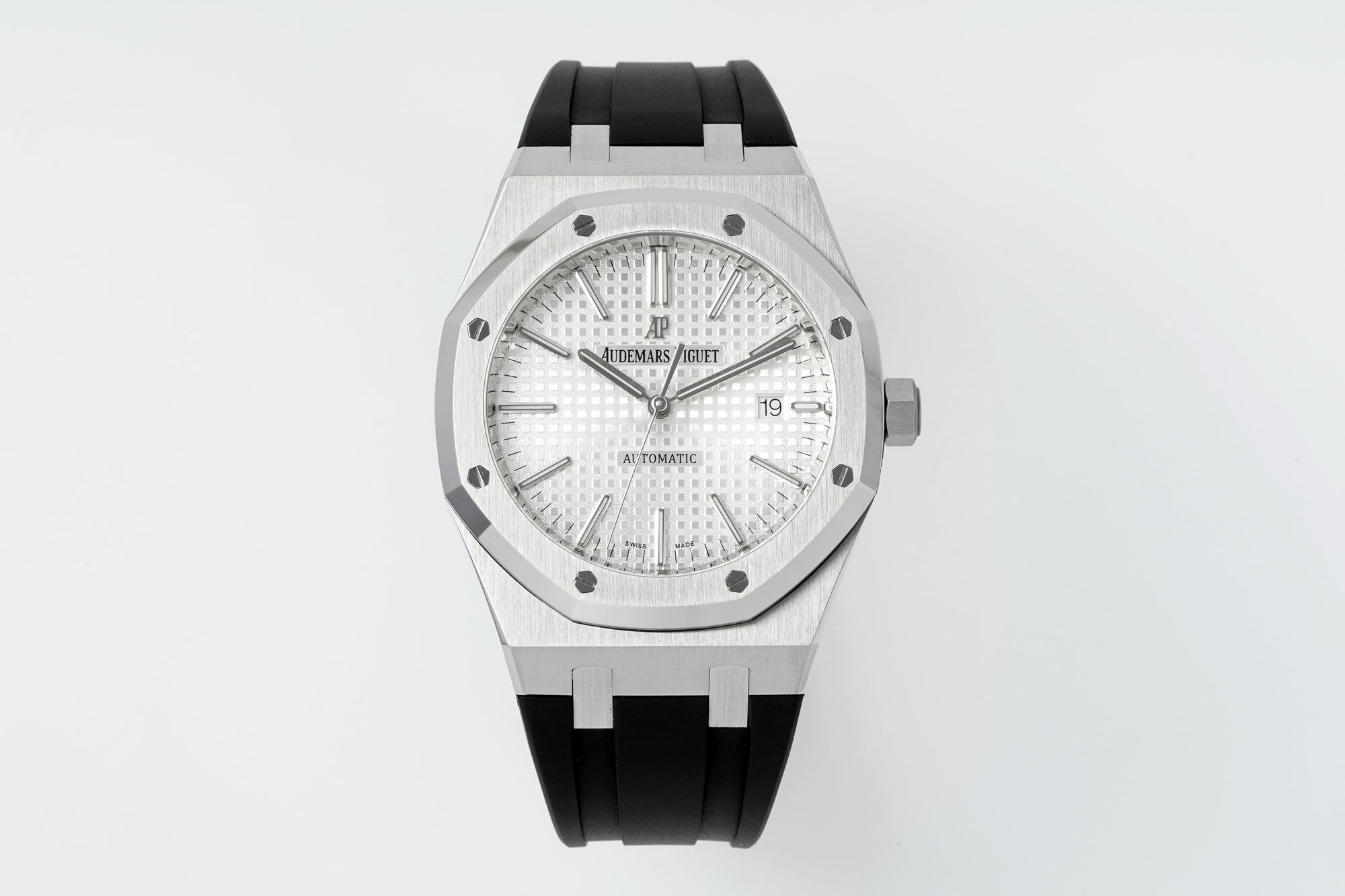 13376055061033247 Royal Oak 15400 1:1 Best Edition SS/RU White Textured Dial APSF SA3120 Super Clone