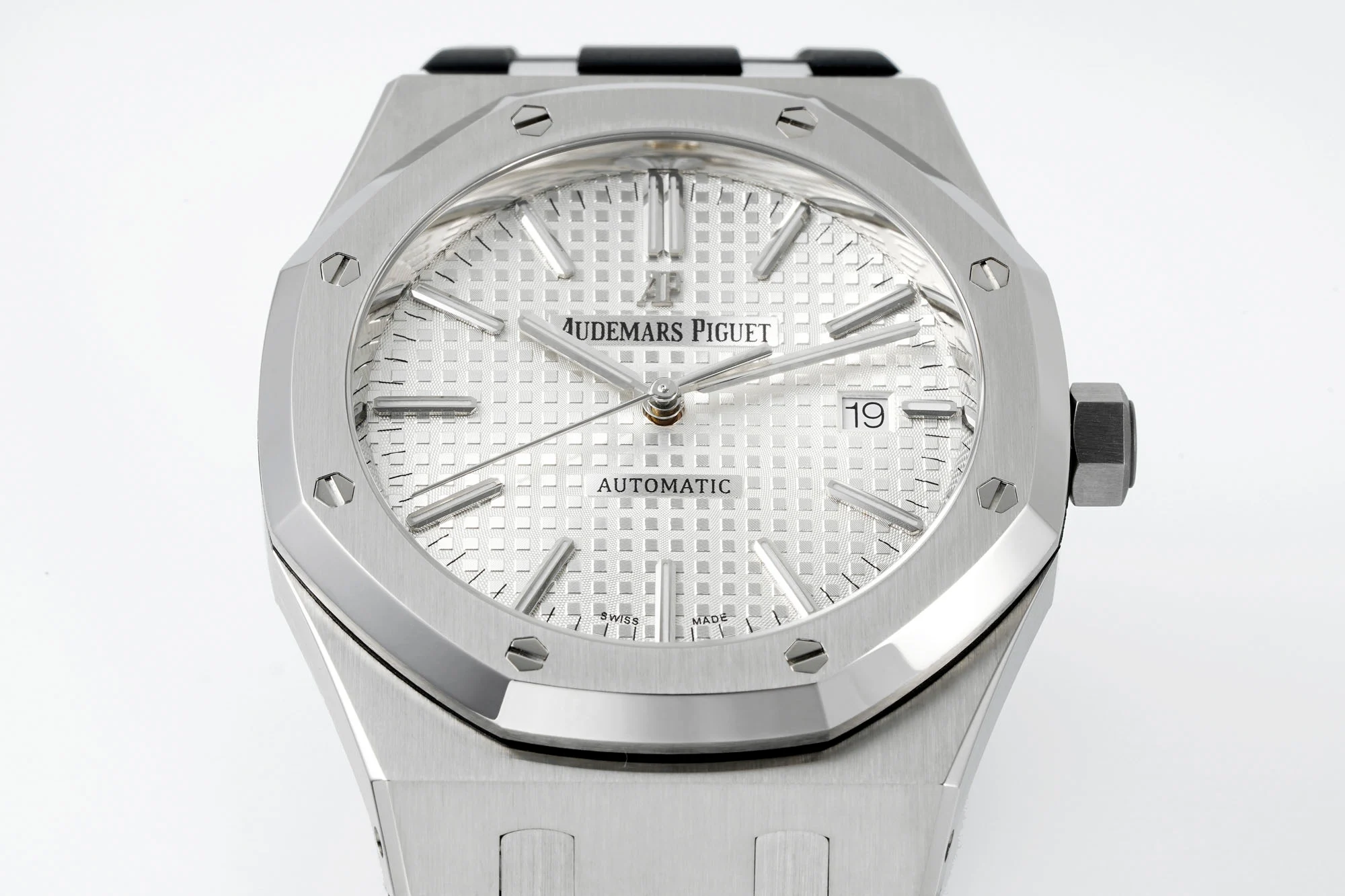 13376055064018864 Royal Oak 15400 1:1 Best Edition SS/RU White Textured Dial APSF SA3120 Super Clone - Image 5