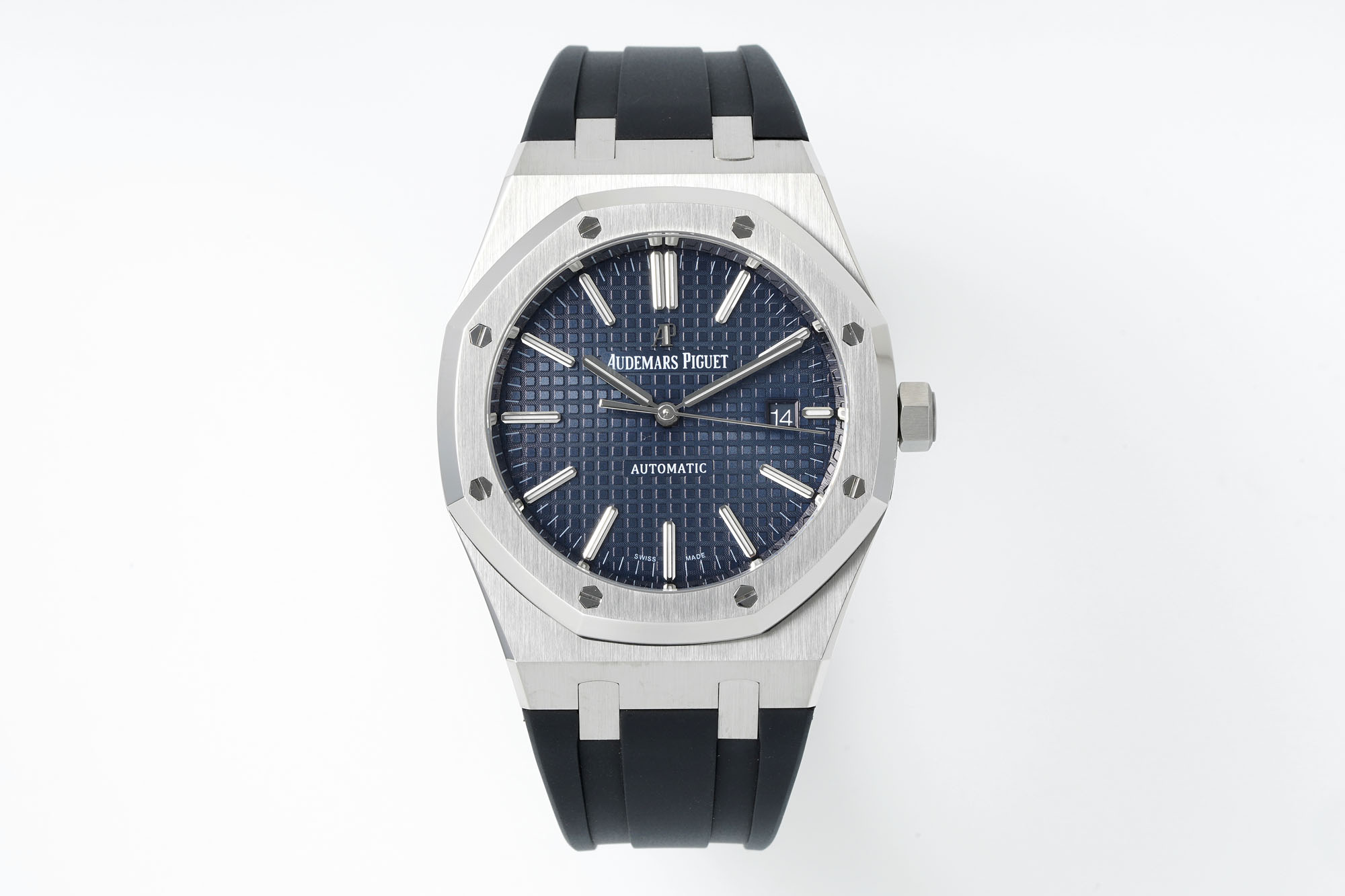 13376055309694609 Royal Oak 15400 1:1 Best Edition SS/RU Blue Textured Dial APSF SA3120 Super Clone - Image 2