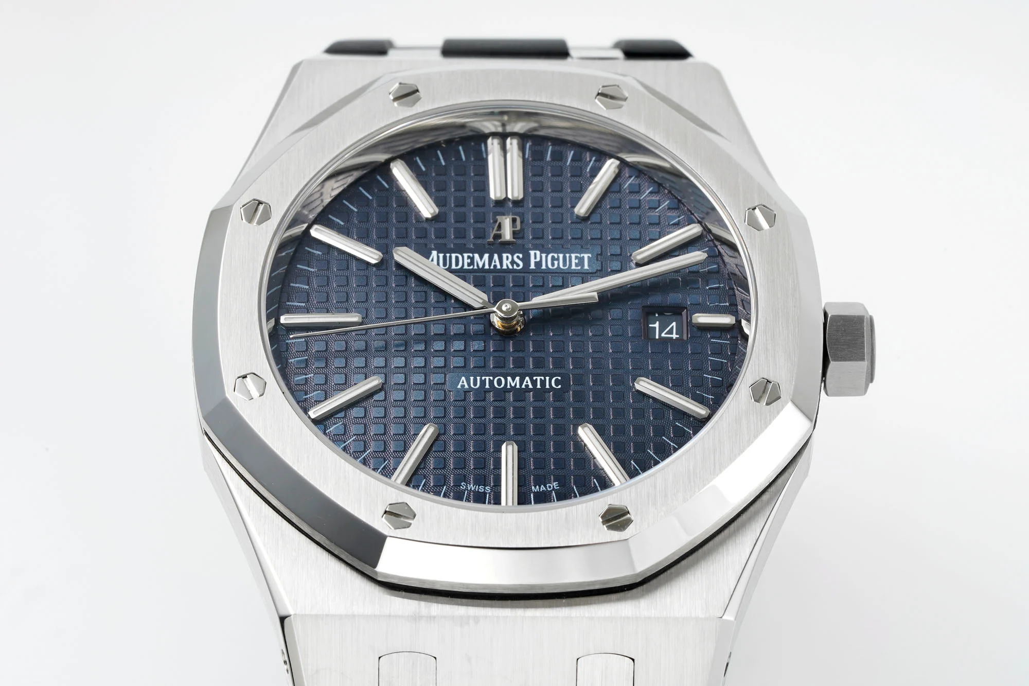 13376055312269957 Royal Oak 15400 1:1 Best Edition SS/RU Blue Textured Dial APSF SA3120 Super Clone - Image 4
