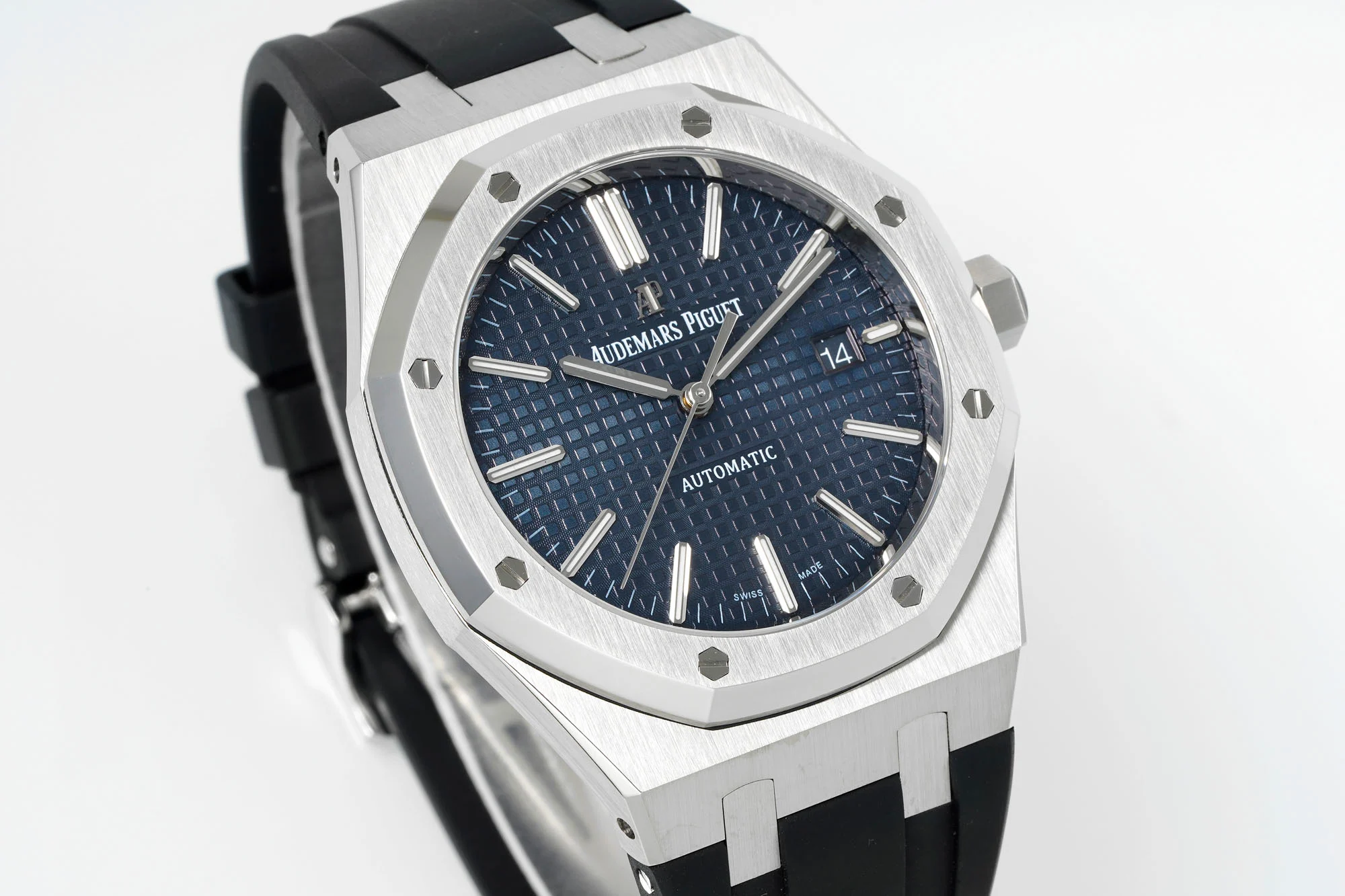 13376055313247205 Royal Oak 15400 1:1 Best Edition SS/RU Blue Textured Dial APSF SA3120 Super Clone - Image 5