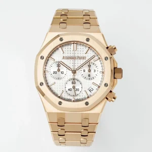Royal Oak Chrono 26240 RG APSF White/RG Dial on RG Bracelet