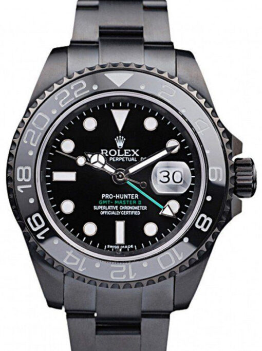 16-4 Rolex GMT-Master II 39mm Black Dial REP016828 Super Clone
