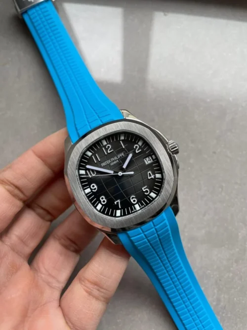 18-scaled-1-1-1-768x1024-1-500x667 Aquanaut 5168G 42mm SS 3KF 1:1 Best Edition Black Dial on Light Blue Rubber Strap A324 V2