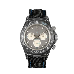 Daytona DIW Black Carbon Case DIWF Edition Gray/White Dial on Black Nylon Strap DD4801