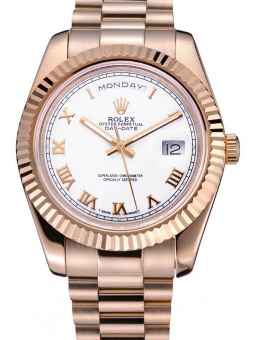 24-2 Rolex Day-Date 41mm White Dial 622546 Super Clone