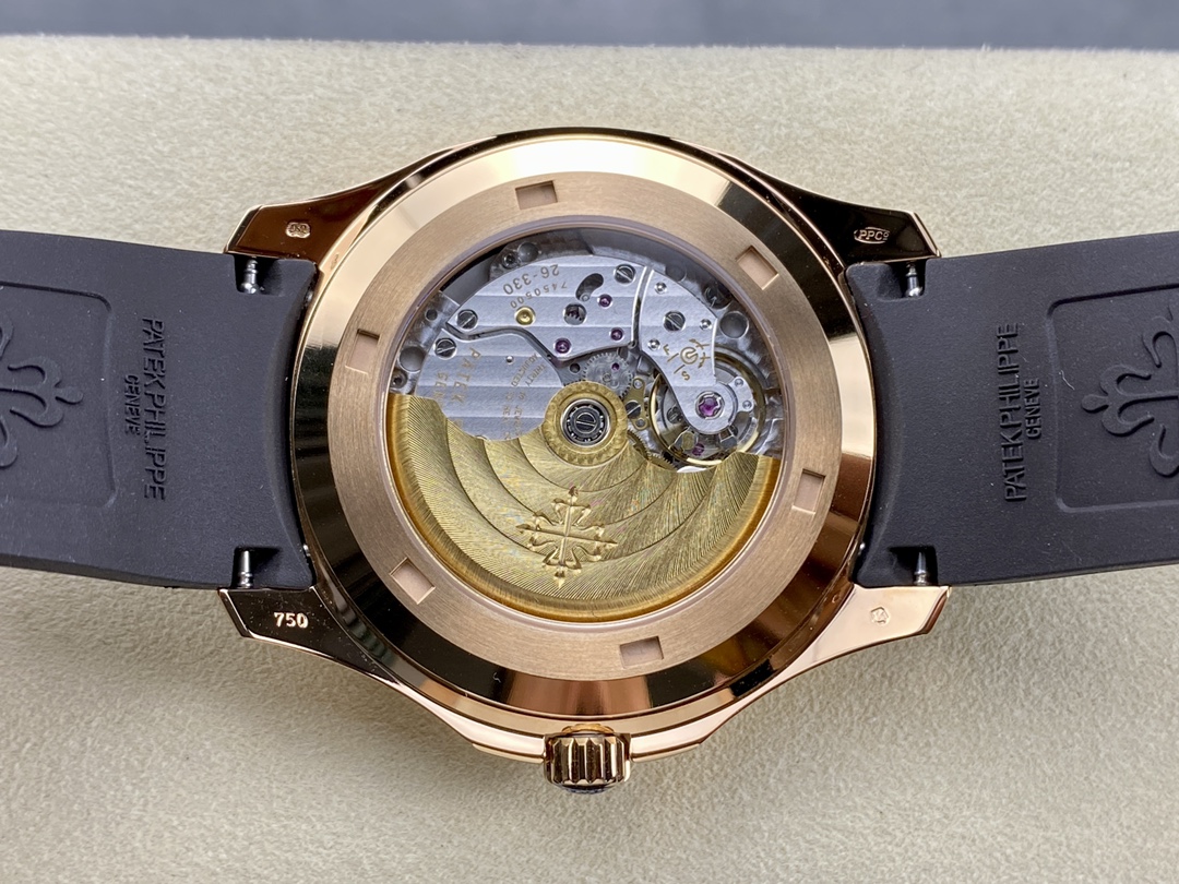 2763b598 Aquanaut 5167 40mm RG 3KF 1:1 Best Edition Brown Dial on Black Rubber Strap A330 Super Clone - Image 7