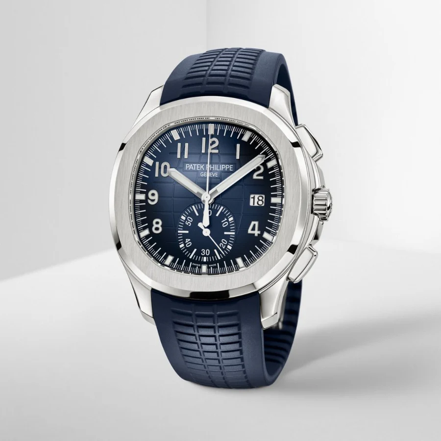 4931026_3_900x Aquanaut 5968 42mm SS P1 Blue Dial on Blue Rubber Strap A330 Super Clone - Image 3