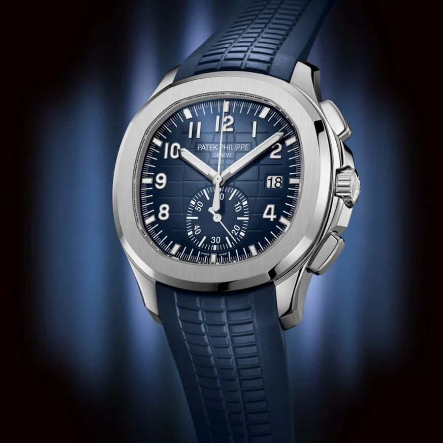 4931026_4_900x Aquanaut 5968 42mm SS P1 Blue Dial on Blue Rubber Strap A330 Super Clone - Image 2