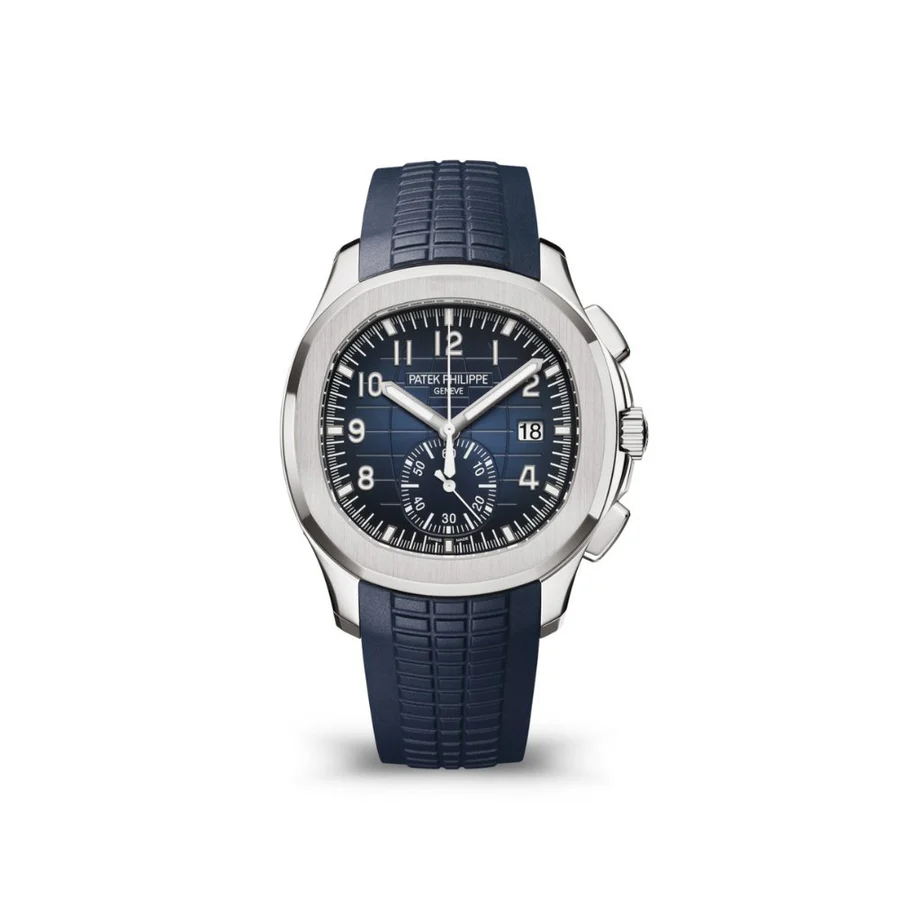 4931026_900x Aquanaut 5968 42mm SS P1 Blue Dial on Blue Rubber Strap A330 Super Clone