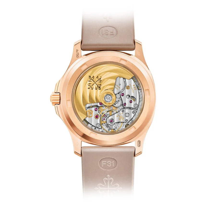 4932012_1_900x Aquanaut 5068 RG PPF 1:1 Best Edition White Textured Dial on Pink Rubber Strap 324CS - Image 5
