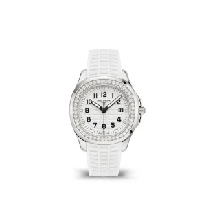 Aquanaut 5068 SS PPF 1:1 Best Edition White Textured Dial on White Rubber Strap 324CS