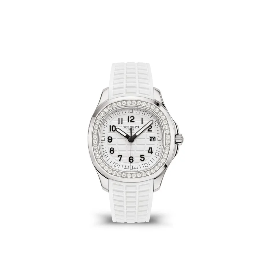 4932018_900x Aquanaut 5068 SS PPF 1:1 Best Edition White Textured Dial on White Rubber Strap 324CS