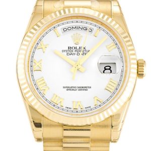 Rolex Day-Date 36mm White Dial 118238 Super Clone