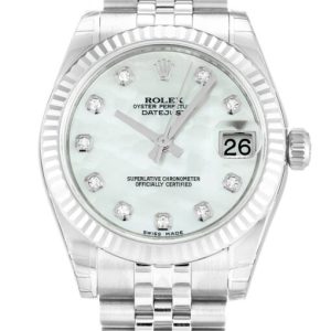 Rolex Lady-Datejust 31mm Mother of Pearl ¨C White Dial 178274 Super Clone