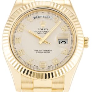 Rolex Day-Date II 41mm Ivory Dial 218238 Super Clone