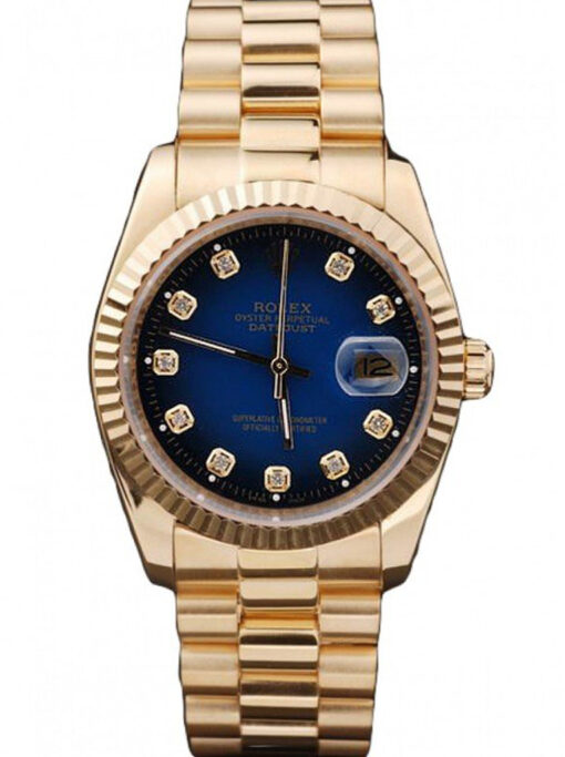78-1 Rolex Datejust 36mm Blue Dial SRL71 Super Clone
