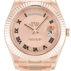 Rolex Day-Date II 41mm Rose Dial 218235 Super Clone
