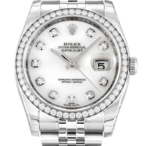 Rolex Datejust 36mm Mother of Pearl ¨C White Dial 116244 Super Clone