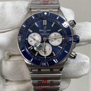 Breitling Super Chronomat B01 AB0136161C1A1 Blue Dial Best Replica BLF 44mm