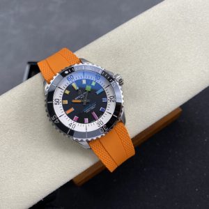 Breitling Superocean A17375211B2S4 Rainbow Orange Rubber Strap Best Replica BLS 42mm