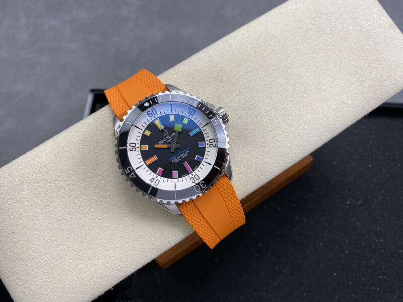 Breitling-Superocean-A17375211B2S4-Rainbow-Orange-Rubber-Strap-1-800x600 Breitling Superocean A17375211B2S4 Rainbow Orange Rubber Strap Best Replica BLS 42mm