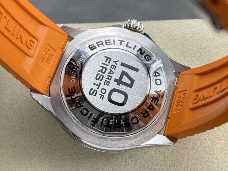 Breitling-Superocean-A17375211B2S4-Rainbow-Orange-Rubber-Strap-8-800x600 Breitling Superocean A17375211B2S4 Rainbow Orange Rubber Strap Best Replica BLS 42mm - Image 8