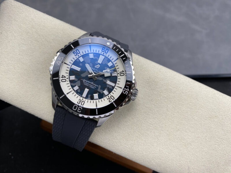 Breitling-Superocean-Super-Diver-46MM-Camo-Blue-Dial-Rubber-Strap-2-800x600 Breitling Superocean Super Diver E10379351B1S1 Camo Blue Dial Rubber Strap 1:1 Best Replica 46mm - Image 2