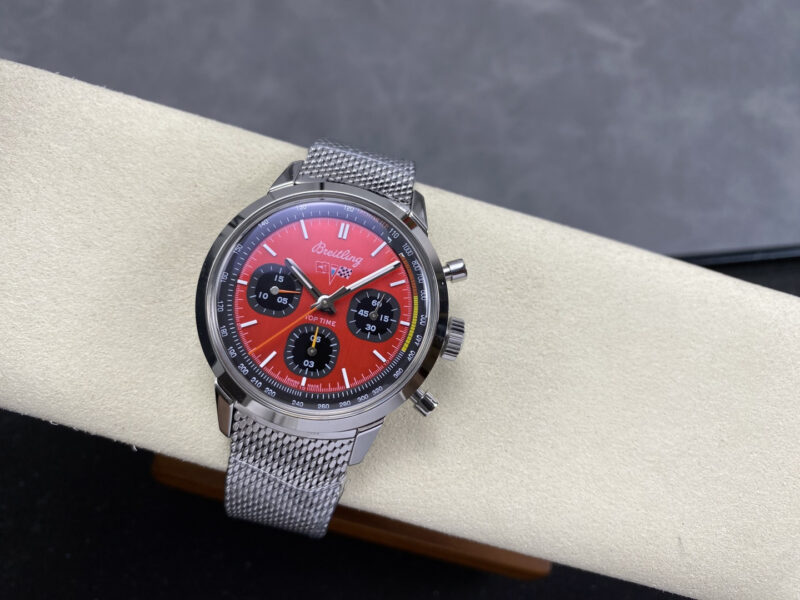 Breitling-Top-Time-B01-Chevrolet-Corvette-Red-Dial-Metal-Bracelet-2-800x600 Breitling Top Time B01 Chevrolet Corvette AB01761A1K1A1 Red Dial Metal Bracelet Best Replica BLS 41mm - Image 2
