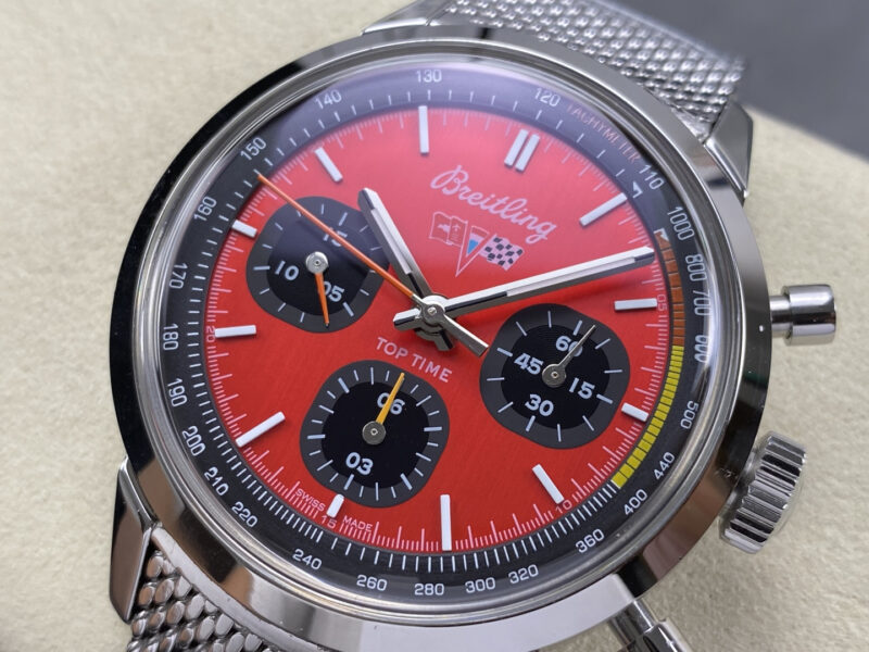 Breitling-Top-Time-B01-Chevrolet-Corvette-Red-Dial-Metal-Bracelet-3-800x600 Breitling Top Time B01 Chevrolet Corvette AB01761A1K1A1 Red Dial Metal Bracelet Best Replica BLS 41mm - Image 4