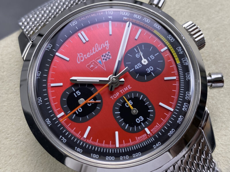 Breitling-Top-Time-B01-Chevrolet-Corvette-Red-Dial-Metal-Bracelet-4-800x600 Breitling Top Time B01 Chevrolet Corvette AB01761A1K1A1 Red Dial Metal Bracelet Best Replica BLS 41mm - Image 3