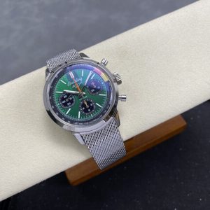 Breitling Top Time B01 Ford Mustang AB01762A1L1A1 Green Dial Metal Bracelet Best Replica BLS 41mm