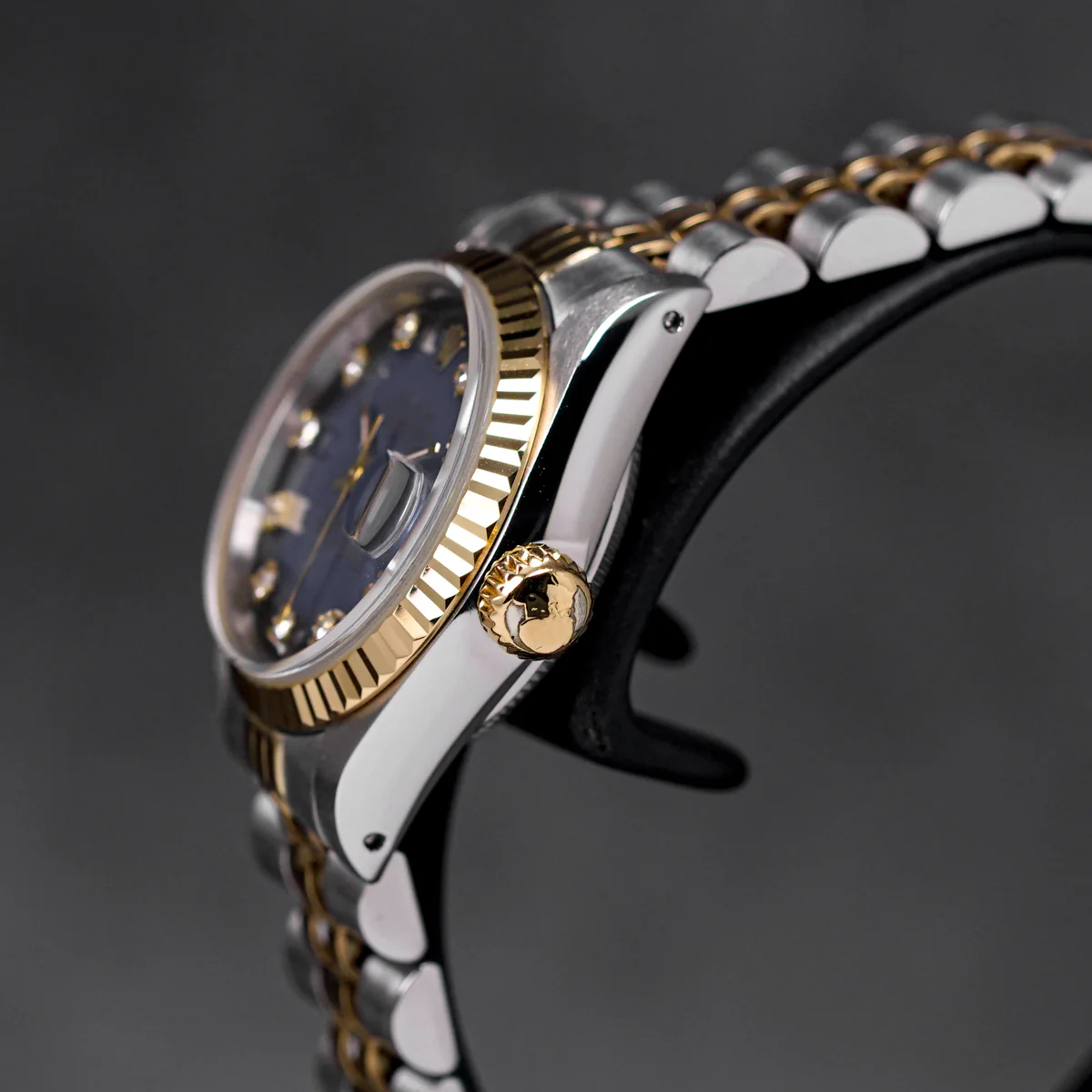 DJ26OMBREBLUE-4 Datejust 26mm Two-Tone Yellow Gold Blue Ombre Diamond Dial - Image 4