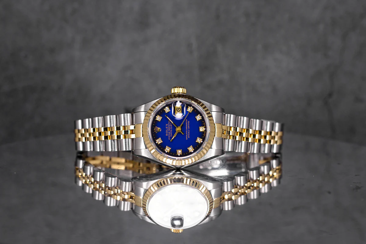 DJ26OMBREBLUE-6 Datejust 26mm Two-Tone Yellow Gold Blue Ombre Diamond Dial - Image 5