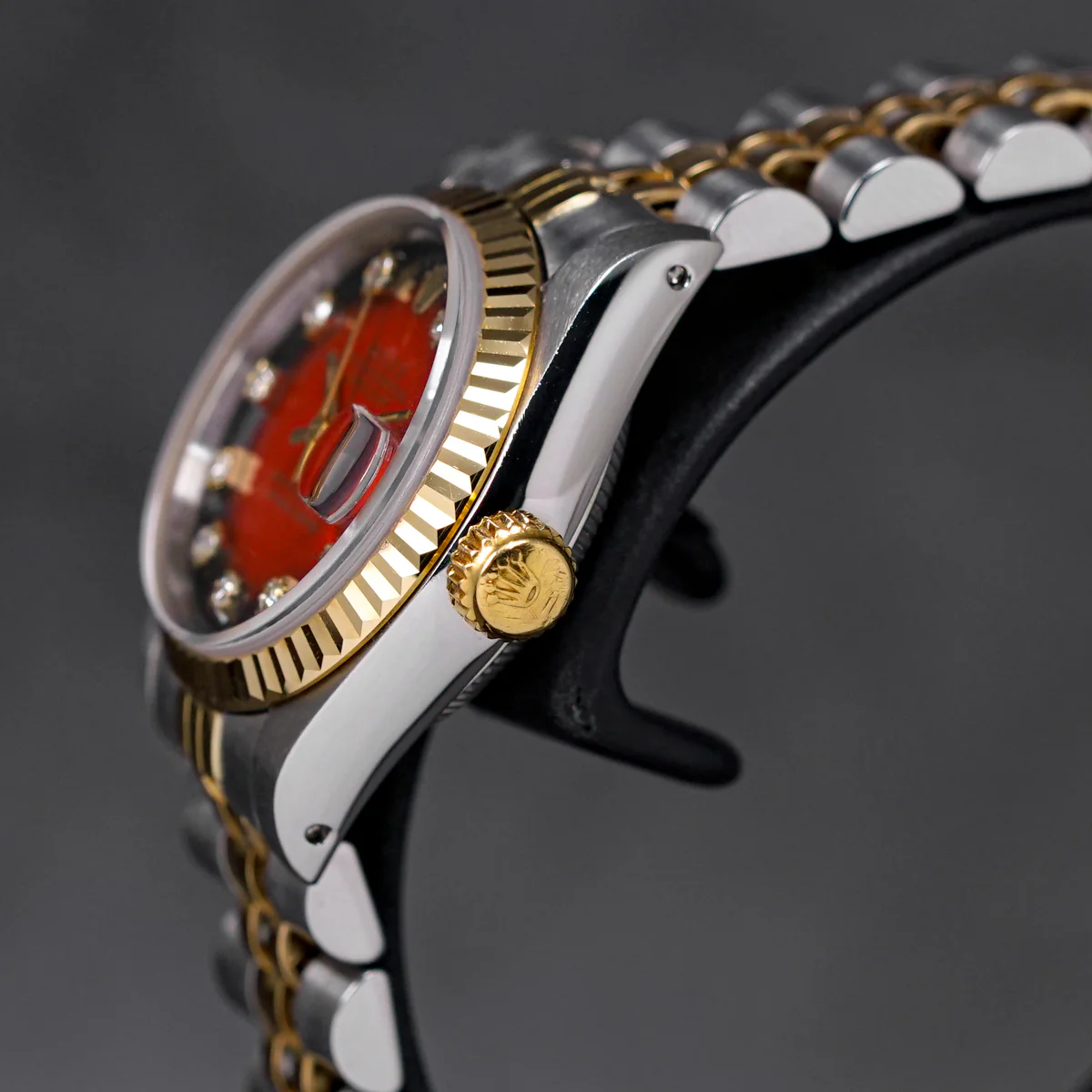 DJ26REDOMBRED-4 Datejust 26mm Two-Tone Yellow Gold Red Ombre Diamond Dial - Image 4