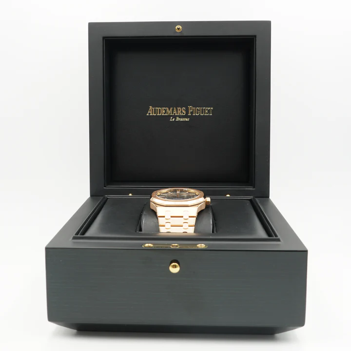 DSC08922_720x Audemars Piguet Royal Oak 41mm 15510 RG DDF 1:1 Best Edition Black Textured Dial Super Clone - Image 7