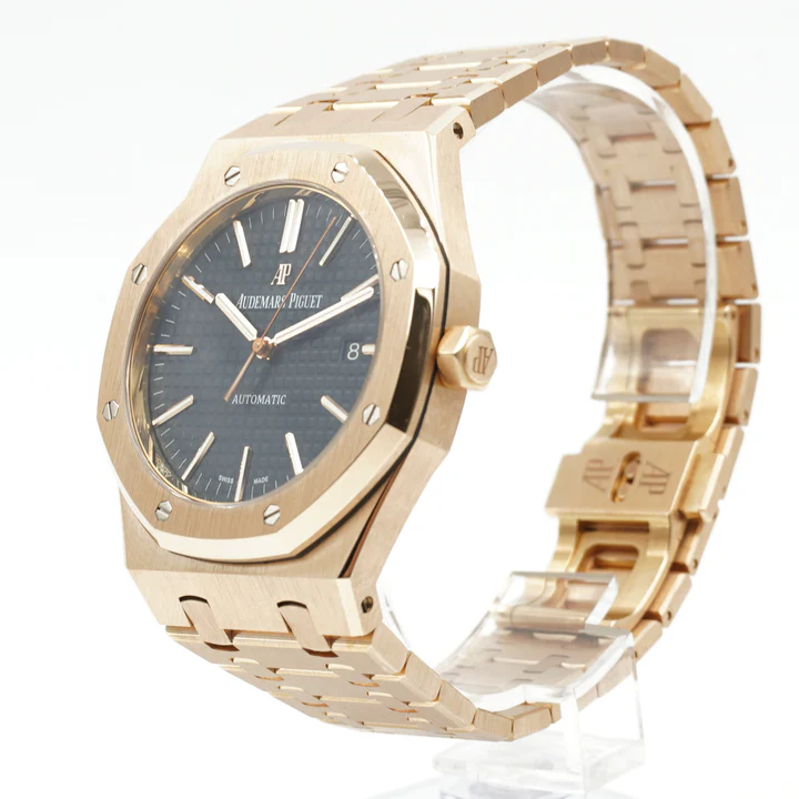 DSC08925_720x Audemars Piguet Royal Oak 41mm 15510 RG DDF 1:1 Best Edition Black Textured Dial Super Clone - Image 3