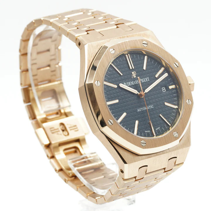 DSC08928_720x Audemars Piguet Royal Oak 41mm 15510 RG DDF 1:1 Best Edition Black Textured Dial Super Clone - Image 4