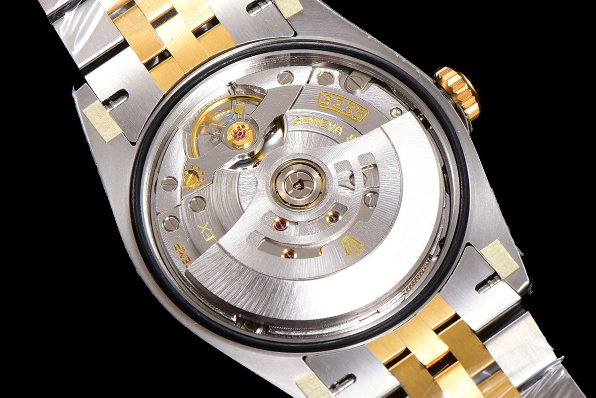 Datejust-36-126233-Golden-Motif-Dial-with-Diamond-Marker-in-SteelYellow-in-Jubilee-9-1 DateJust 36mm 126233 Clean 1:1 Best Edition 904L Steel YG Textured Diamonds Dial on Jubilee Bracelet VR3235 - Image 7